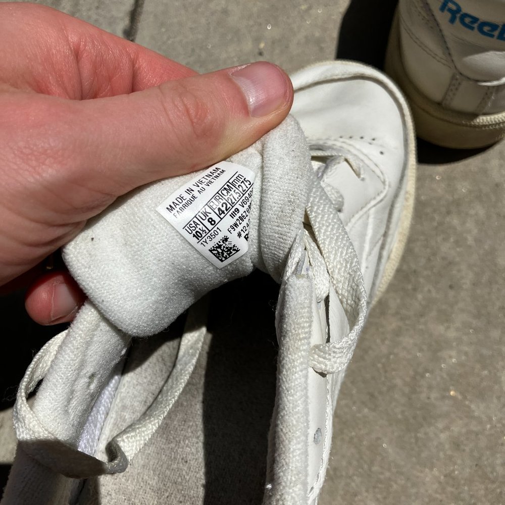 White Reebok Classics - Picture 4 of 5